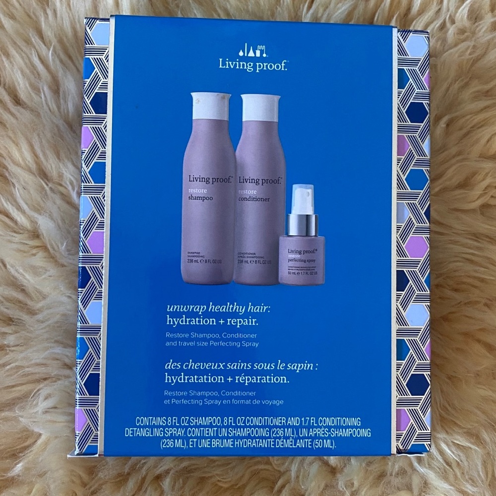 Living Proof Restore Shampoo, Conditioner, & Spray